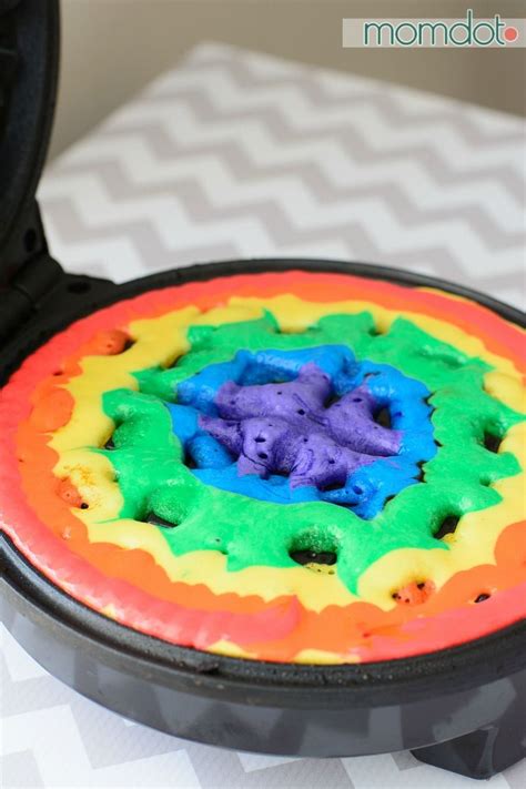 Rainbow Waffles How To Make Rainbow Waffles For A Totally Fun Morning