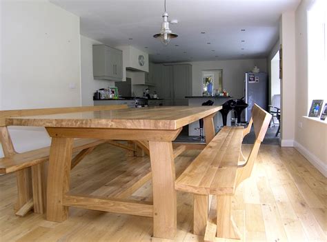 Nicely carved wood, delights with its dense graining. Dining Bench with Back | Oak dining table, Dining bench ...