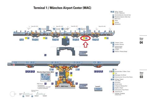 Munich Airport Terminal 1 Map Map Of Munich Airport Terminal 1