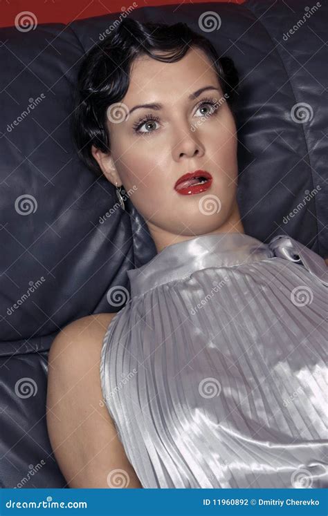 Dead Woman Lying On The Sofa Stock Photo Image Of Corpse Indication