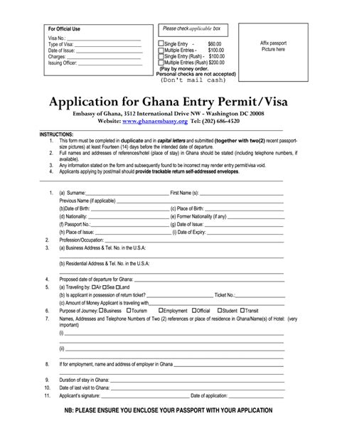 Ghana Visa Application Form Complete Online Airslate Signnow