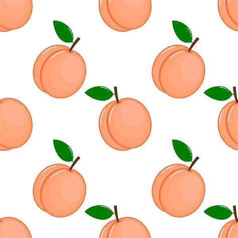 Pink Peaches Seamless Pattern 691971 Vector Art At Vecteezy