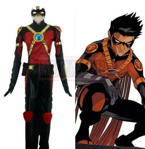 Batman Red Robin Superhero Damian Wayne Tim Drake Cosplay Costume P