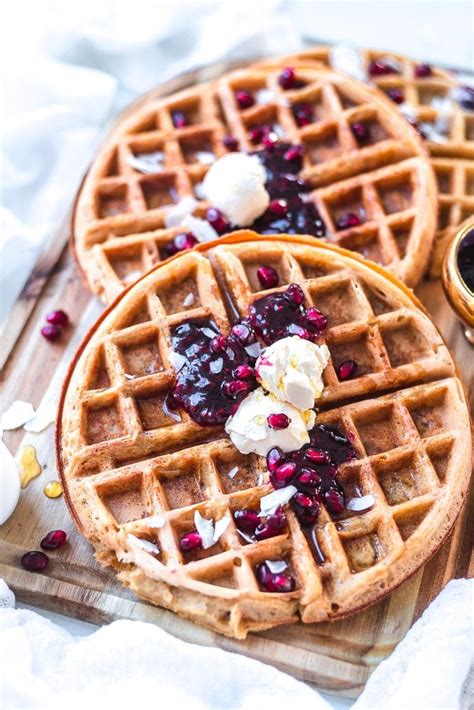 Vegan Gluten Free Oat Waffles Recipe Easy Waffle Mix