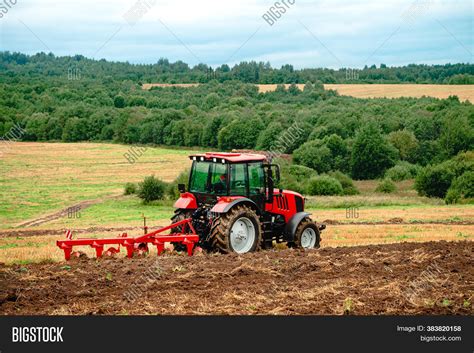 Tractor Plowing Fields Image And Photo Free Trial Bigstock