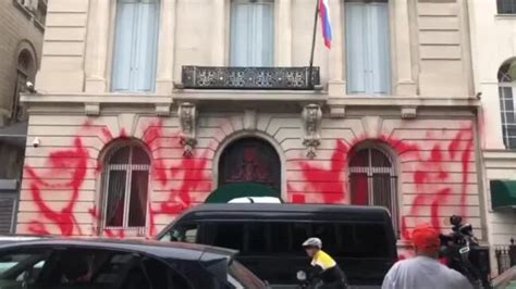 Russian Consulate In Nyc Vandalized With Red Paint Nt News