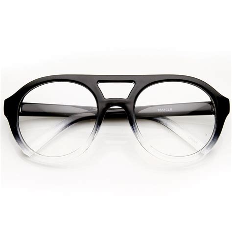 Retro Bold Thick Frame Round Clear Lens Aviator Glasses Cool Glasses For Men Mens Glasses