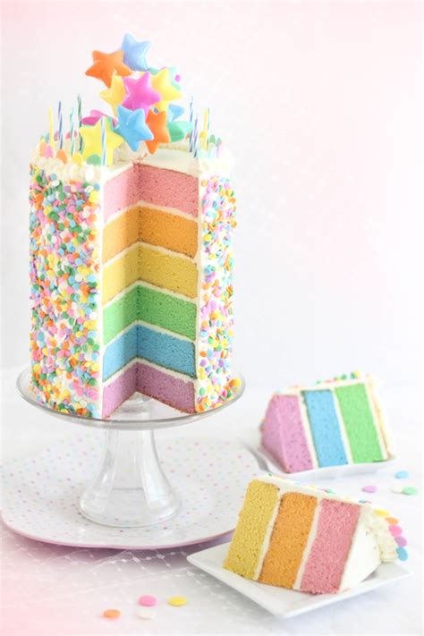 Pastel Layer Cake And A Blog Birthday Sprinkle Bakes