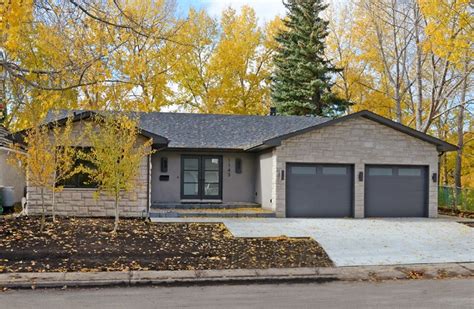 Bungalow Renovation Contemporary Exterior Calgary