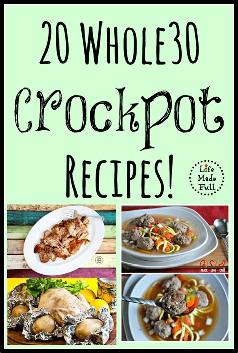 The healthy fat and protein in nuts will tide you over until your next meal. 20 Whole30 Crockpot Recipes! - Life Made Full