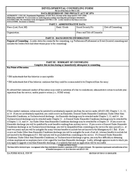 Army Da Form 4856 Fillable Word Printable Forms Free Online
