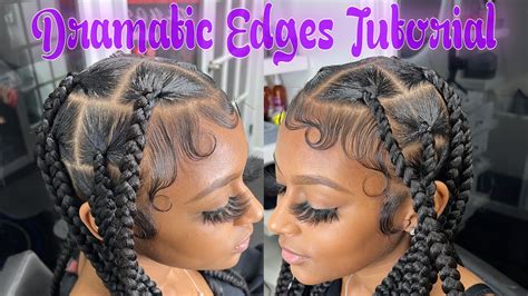 How To Dramatic Edge Tutorial Fluffy Edges Heat Edges Jayda