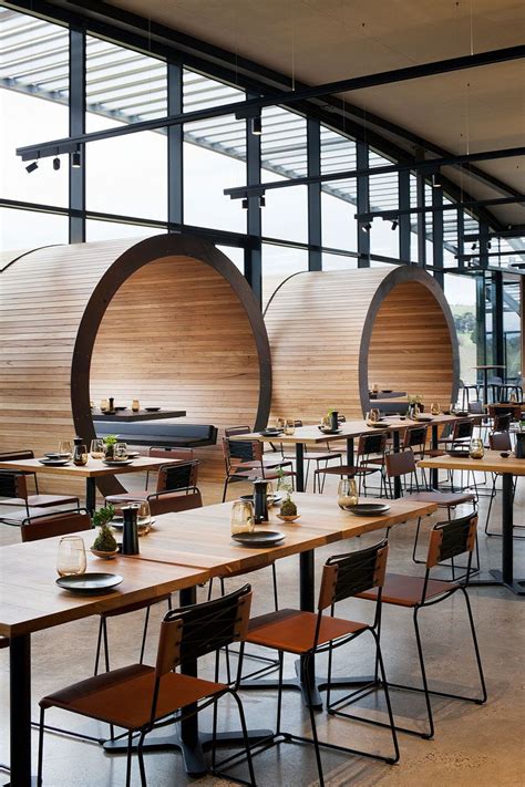 Restaurant Design Ideas Timber Lined Barrel Booths Are Positioned