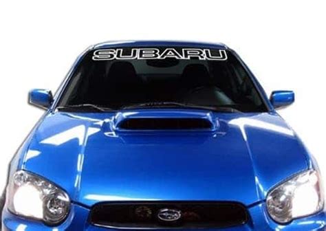 Vinyl Windshield Banner Decal Stickers Fits Subaru Ii