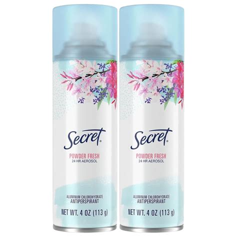 Secret Powder Fresh Aerosol Antiperspirant Deodorant Spray 4 Oz Fresh