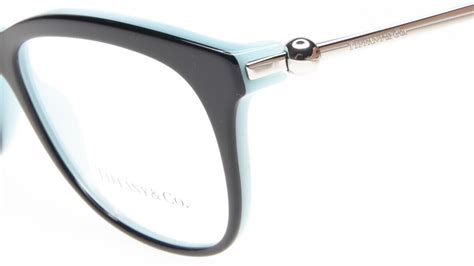 New Tiffany And Co Tf 2157 8055 Black On Blue Eyeglasses 52 16 140 B40mm