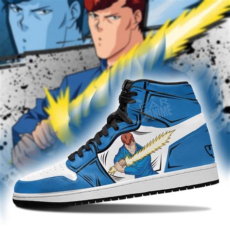 Yu Yu Hakusho Kazuma Kuwabara Jordan Sneakers Custom Anime