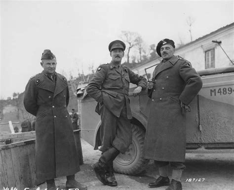 Lieutenant General Oliver Leese And General Wladysław Anders Near Cassino Italy 17 February 1944