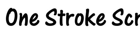 You can download this web font for free. One Stroke Script Bold Plain Font Download Free / LegionFonts