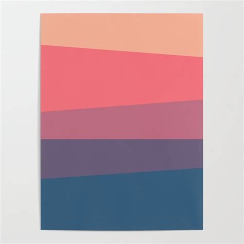 Red Blue Color Palette Poster By Artsimo Society6