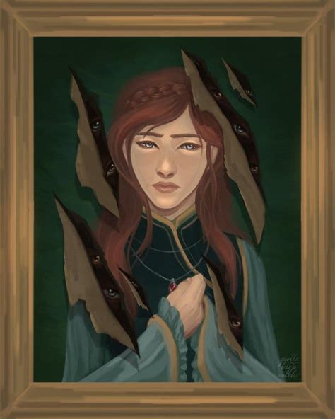 Painted A Ruined Portrait Of Shallan Davarand Something Seems To Be Lurking Behind The C In