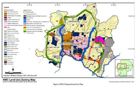 Planners View Kathmandu Metropolitan City Land Use Zoning Map