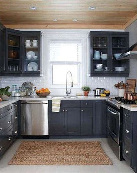 Nice 30 Popular Kitchen Color Scheme Ideas For Dark Cabinets Kitchen