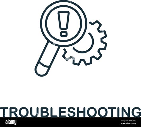 Troubleshooting Icon From Customer Service Collection Simple Line