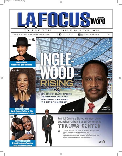 La Focus On The Word June 2016 Issue By La Focus Newspaper Issuu
