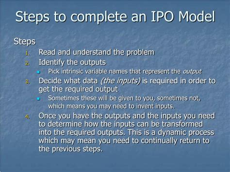 Ppt The Ipo Model Powerpoint Presentation Free Download Id613196