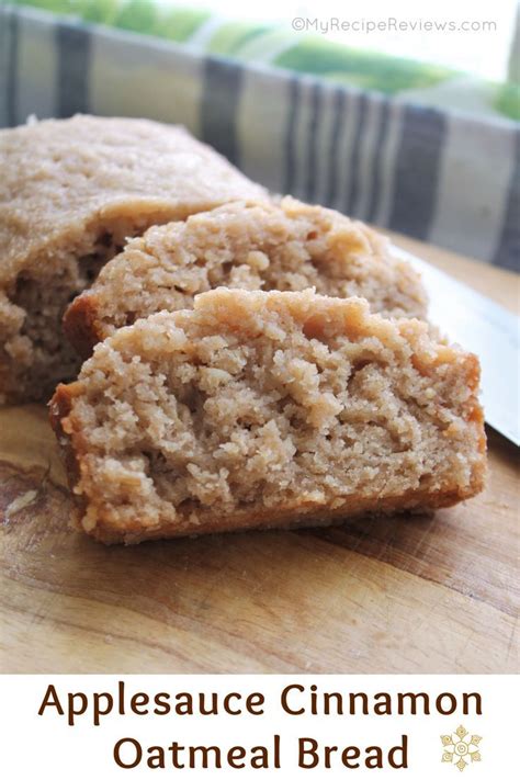 Slices Of Tender Amazing Applesauce Oatmeal Bread On A Cutting Board