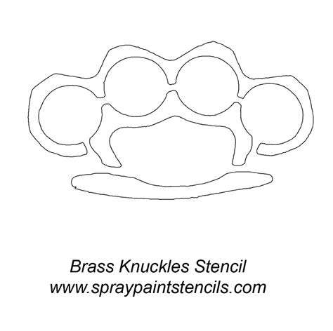 Brass Knuckles Stencil  By Mandymurderx Photobucket
