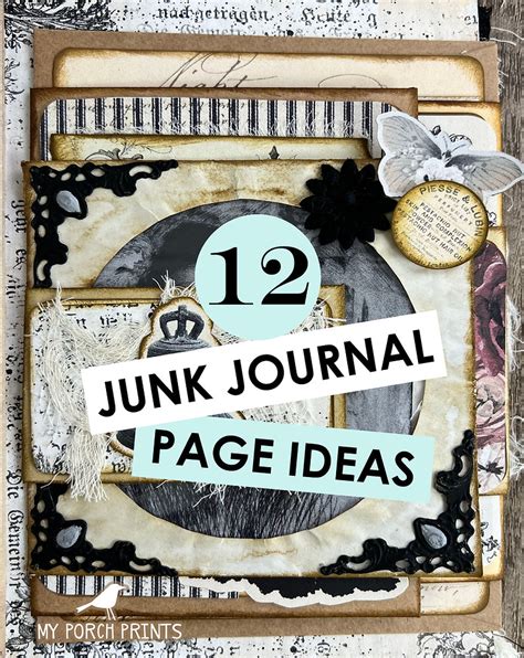 12 Junk Journal Page Ideas