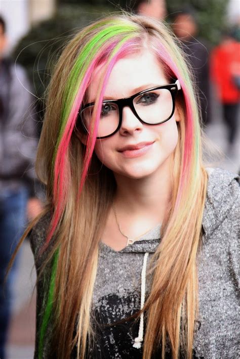 Hairstyle Haircolor Style Color Strange Avril Lavigne