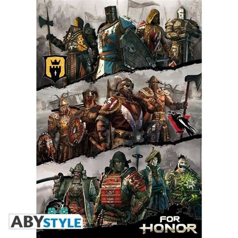 ABYSTYLE Poster For Honor Factions Cdiscount Jeux vidéo