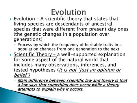 Causes Of Evolution