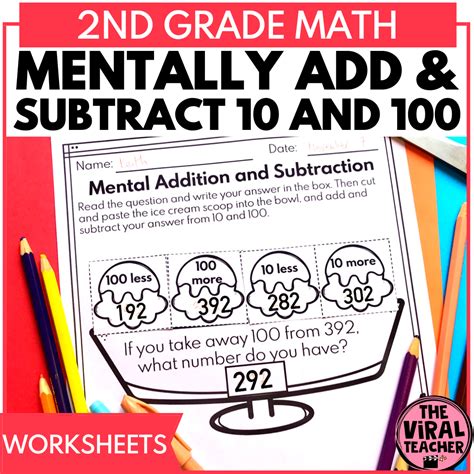 Mentally Add Or Subtract 10 Or 100 Worksheets Mental Math Activity For