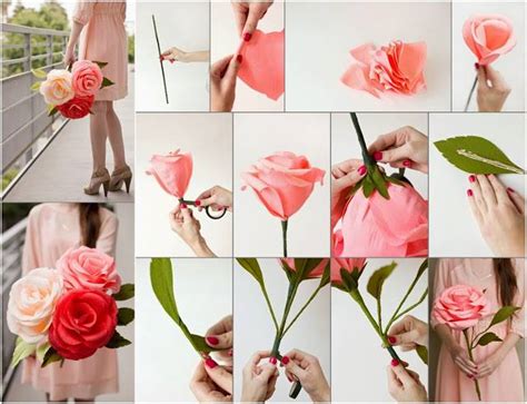 Diy Paper Flower Tutorial Step By Step Instructions