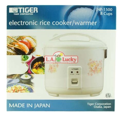 TIGER RICE COOKER 8 CUP LA LUCKY IMPORT EXPORTS