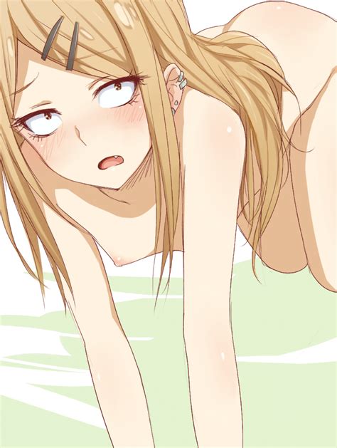 Rule 34 All Fours Ass Blonde Hair Blush Breasts Brown Eyes Dagashi Kashi Endou Saya Dagashi