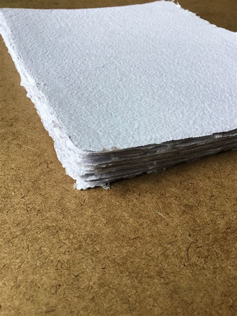 By The Sheet White Thread Handmade Paper Recycled Paper Eco Friendly