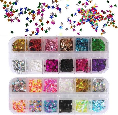 Amazon Ebanku Star Glitter Confetti Boxes Colorful Stars