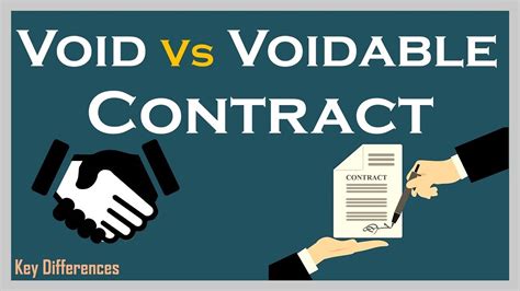 Void Vs Voidable Contract Difference Between Them With Definition Examples And Comparison Chart