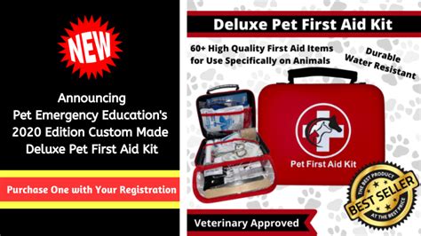 Annoucing Our New Custom Made Deluxe Pet First Aid Kit Pet Emergency
