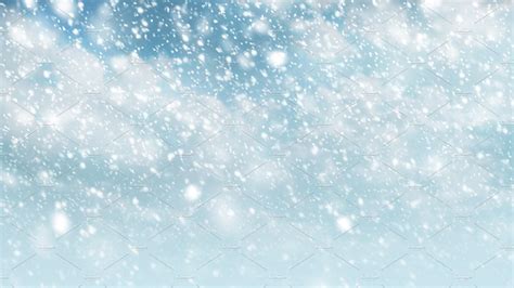 Snow Falling On Sky With Cloud High Quality Nature Stock Photos