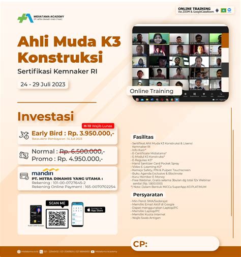 Ahli Muda K3 Konstruksi Batch 95 Midiatama Academy