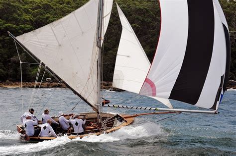 Historical 18ft Skiffs Race On Sydney Harbour Seabreeze