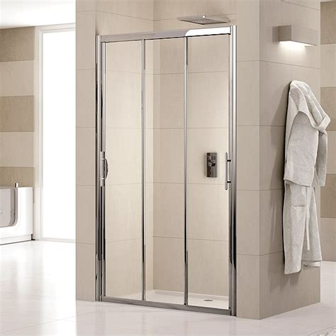 Triple Sliding Glass Shower Doors Sliding Glass Doors In Bathroom