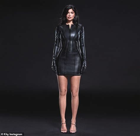 Kylie Jenner Flaunts Her Incredible Figure In A Tight Leather Minidress