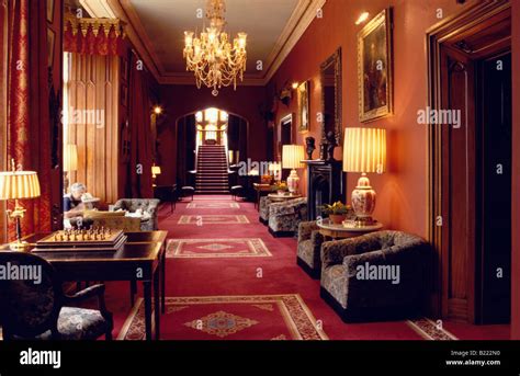 Interior View Of Dromoland Castle Hotel County Clare Ireland Stock
